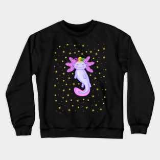 Mardi Gras Axolotl Crewneck Sweatshirt